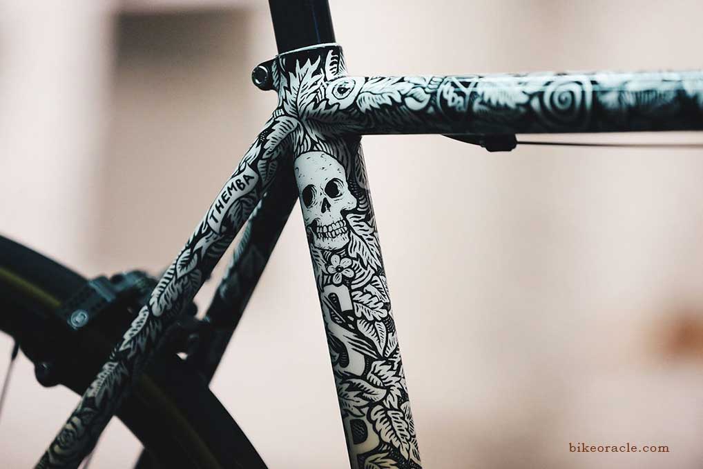 paint coating bike frame