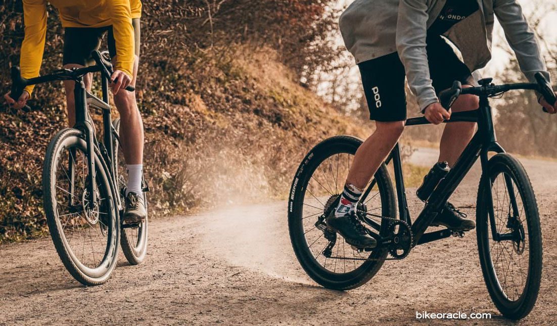 putting gravel tires on a road bike